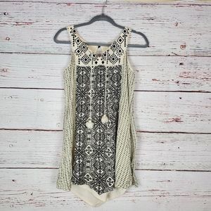 Tribal print midi dress